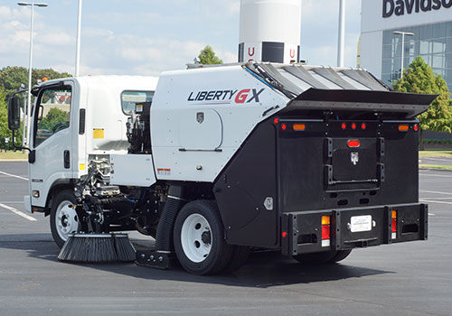 Liberty GX Sweeper in Parking Lot