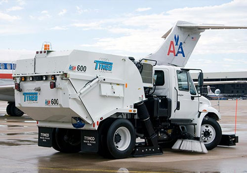 TYMCO 600 Sweeper at Airport